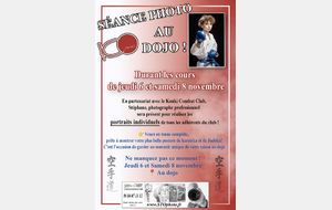 Séance photos au Dojo