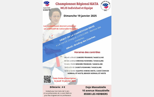 Championnat régional Kata MCJS indiv/ équipe 